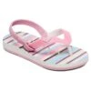 Roxy Girls' Tahiti VI Sandal (Toddler) Pinstripe -Swimwear Outlet 5668650844328 pinstripe 1a