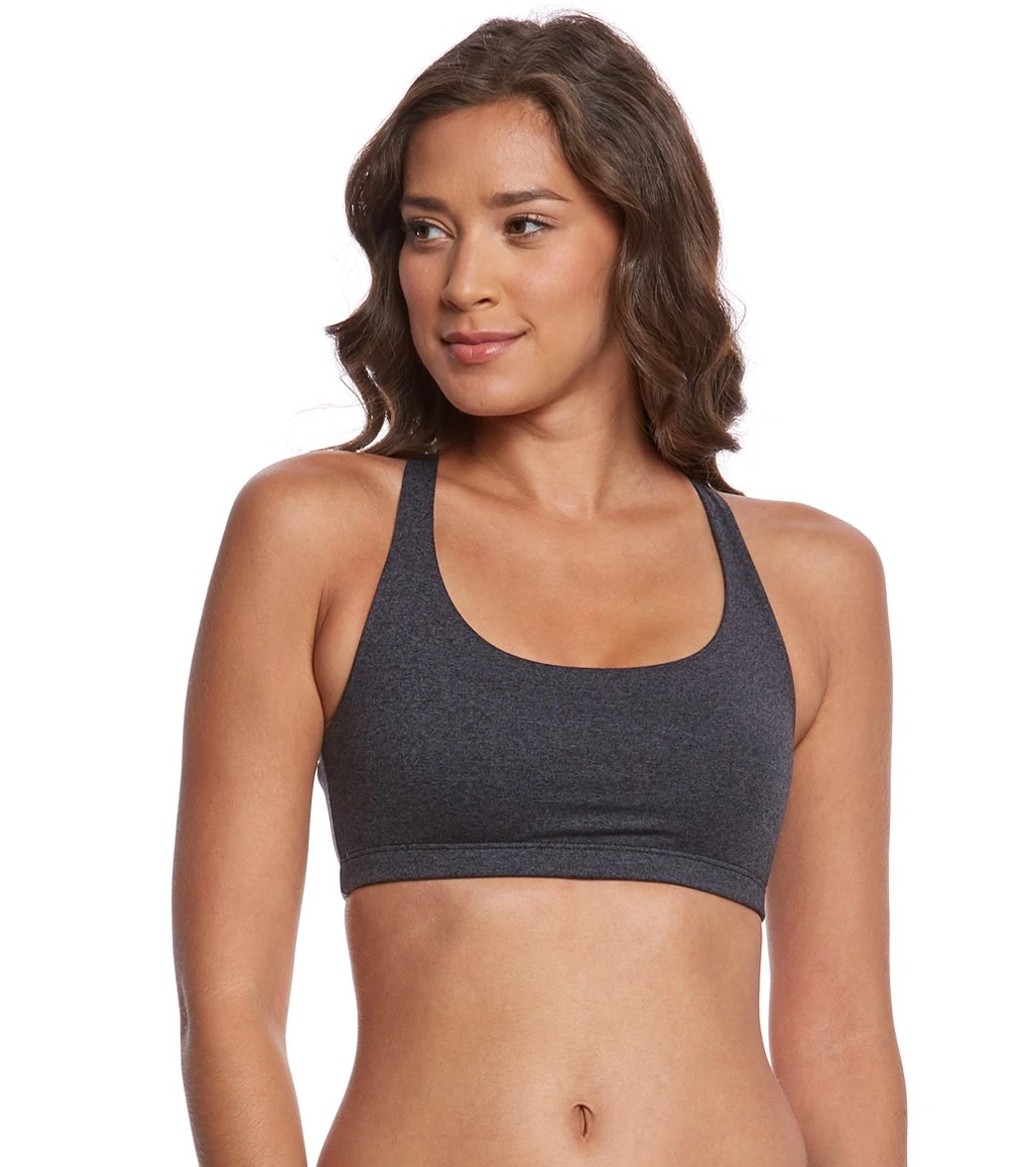 Onzie Chic Yoga Sports Bra Slate Heather 4 Onzie Chic Yoga Sports Bra Slate Heather - Image 2