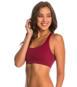 Onzie Chic Yoga Sports Bra Burgundy 10 Onzie Chic Yoga Sports Bra Burgundy -Swimwear Outlet 5671604519080 burgundy 3a