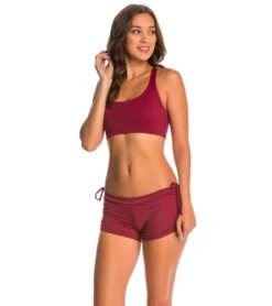 Onzie Chic Yoga Sports Bra Burgundy 11 Onzie Chic Yoga Sports Bra Burgundy -Swimwear Outlet 5671604519080 burgundy 4a