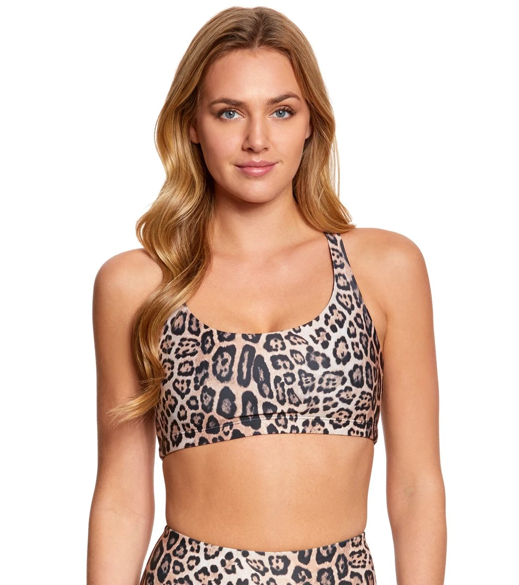Onzie Chic Yoga Sports Bra Leopard 4 Onzie Chic Yoga Sports Bra Leopard - Image 2