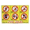 Poolmaster "Icon Pool Rules" 18" X 12" Sign -Swimwear Outlet 5672344158376 2t