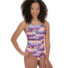 Dolfin Uglies Women's V-2 Back One Piece Swimsuit So Pretty -Swimwear Outlet 7155090391208 sopretty 1a