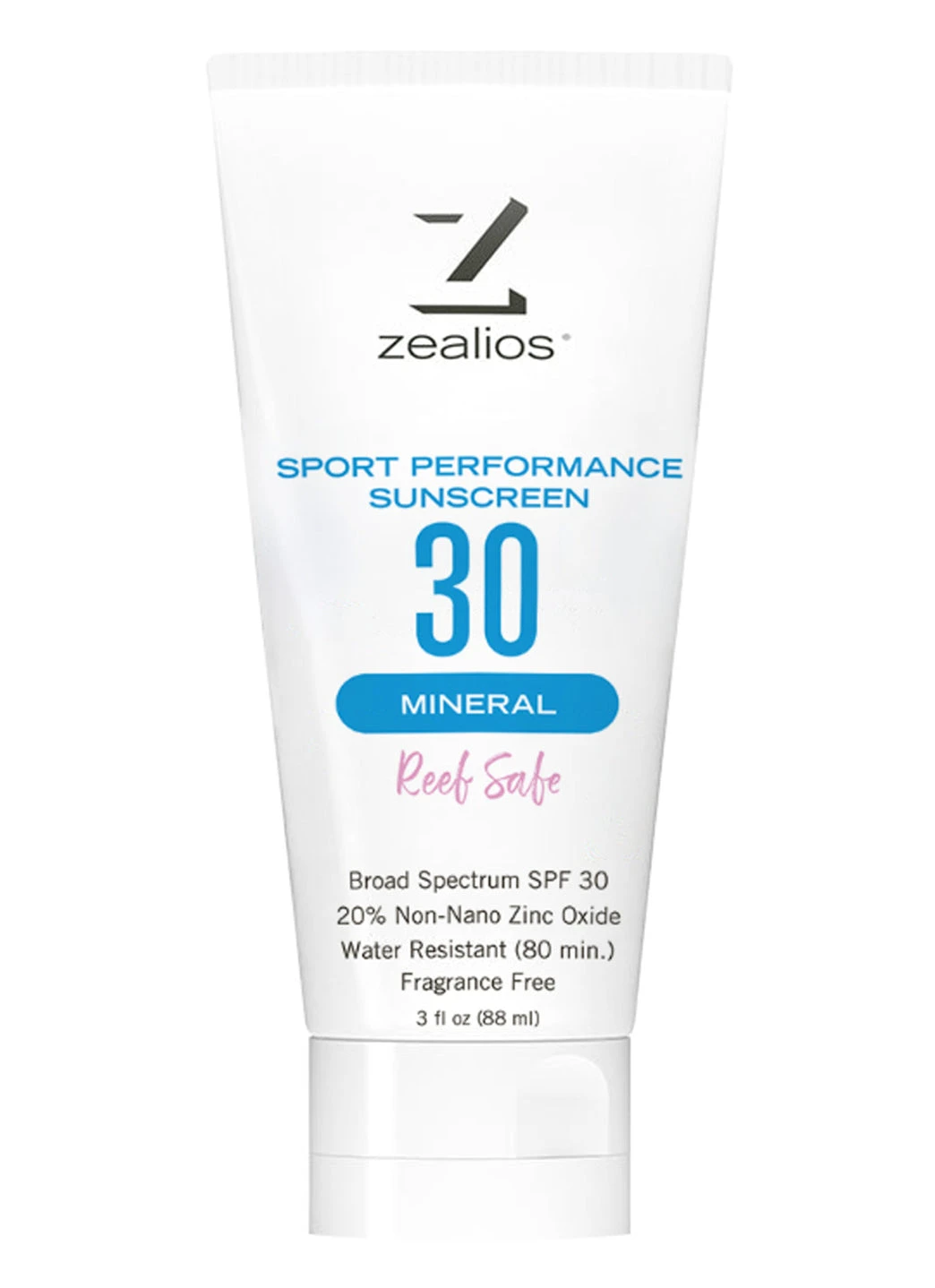 Zealios Sport Performance Mineral With Reef Safe SPF 30 Sunscreen, 3oz 3 Zealios Sport Performance Mineral With Reef Safe SPF 30 Sunscreen, 3oz