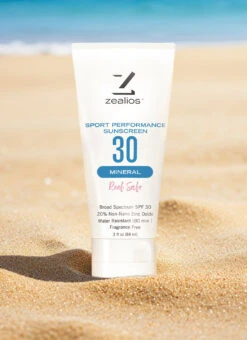 Zealios Sport Performance Mineral With Reef Safe SPF 30 Sunscreen, 3oz 11 Zealios Sport Performance Mineral With Reef Safe SPF 30 Sunscreen, 3oz -Swimwear Outlet 8476402221224 6