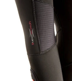 Seac USA Men's 5mm Space Back Zip Fullsuit Wetsuit -Swimwear Outlet 8637082140840 black 4a