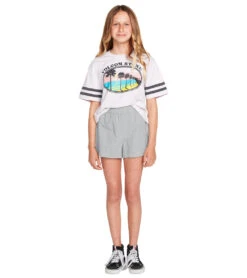 Volcom Girls' Sunday Strut Shorts (Big Kid) 14 Volcom Girls' Sunday Strut Shorts (Big Kid) -Swimwear Outlet 8637227729064 chambray