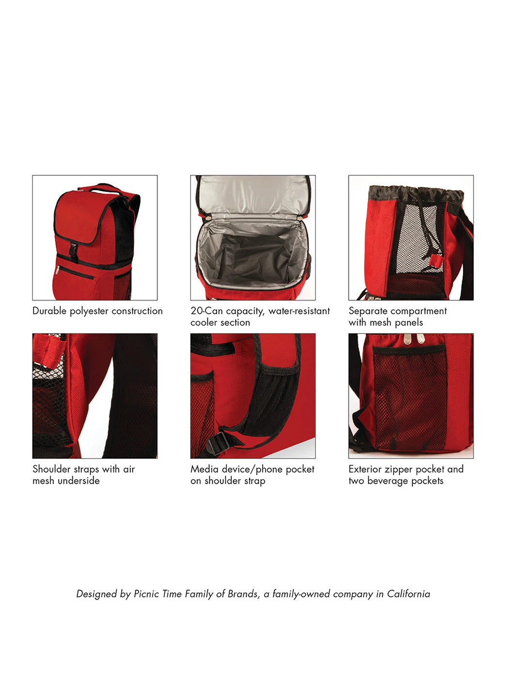 Picnic Time Zuma Backpack Cooler 13 Picnic Time Zuma Backpack Cooler - Image 11