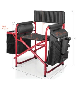 Picnic Fusion Backpack Cooler Chair -Swimwear Outlet 8637352509608 red 6a