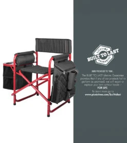 Picnic Fusion Backpack Cooler Chair -Swimwear Outlet 8637352509608 red 8a