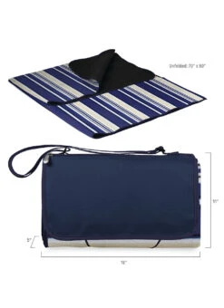 Picnic Time Blanket Tote XL 20 Picnic Time Blanket Tote XL -Swimwear Outlet 8637380985000 bluestripesnavy 6a