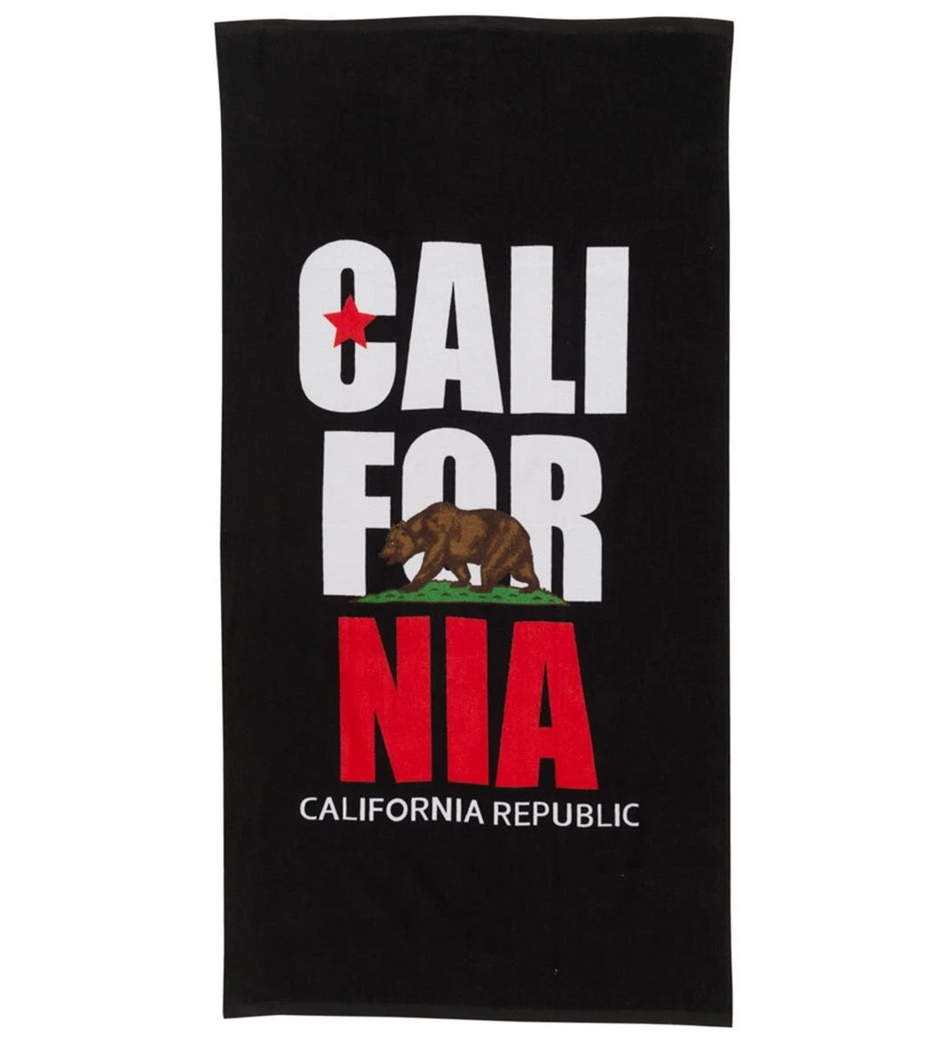 Sola 30" X 60" Black California Republic Towel 3 Sola 30" X 60" Black California Republic Towel