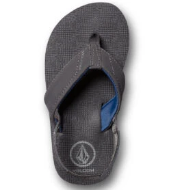 Volcom Boys' Victor Sandal (Little Kid) 28 Volcom Boys' Victor Sandal (Little Kid) -Swimwear Outlet 8637559439528 gunmetalgrey 2a