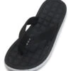 Volcom Men's V.CO Draft Flip Flops 1 Volcom Men's V.CO Draft Flip Flops -Swimwear Outlet 8637594140840 blackwhite 1a