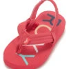 Roxy Girls' TW Vista III Flip Flops (Baby, Toddler) -Swimwear Outlet 8637674586280 berry 1a