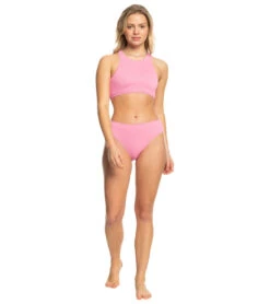 Roxy Women's Roxy Active SD Rib Highleg Bikini Bottom 12 Roxy Women's Roxy Active SD Rib Highleg Bikini Bottom -Swimwear Outlet 8637679632552 cyclamen 4a