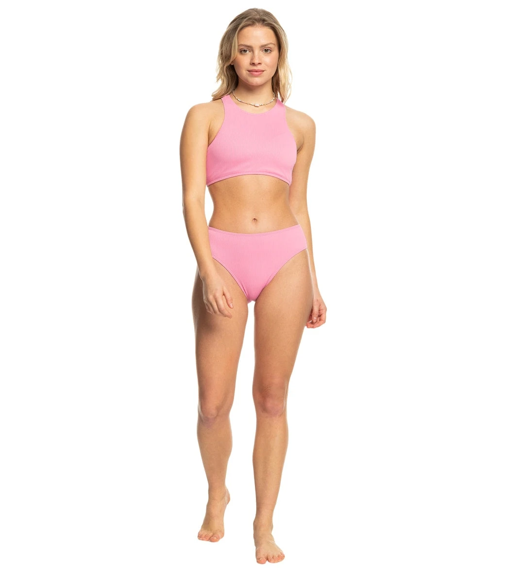 Roxy Women's Roxy Active SD Rib Highleg Bikini Bottom 6 Roxy Women's Roxy Active SD Rib Highleg Bikini Bottom - Image 4