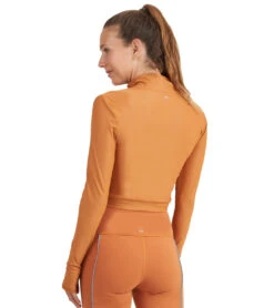 Thrive Societe Reflective Zip Crop Top 15 Thrive Societe Reflective Zip Crop Top -Swimwear Outlet 8637737795752 pumpkinspice 3a