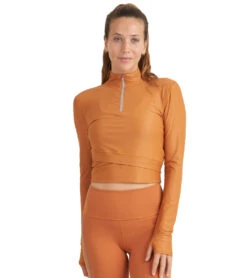Thrive Societe Reflective Zip Crop Top 16 Thrive Societe Reflective Zip Crop Top -Swimwear Outlet 8637737795752 pumpkinspice 4a