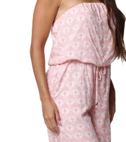 J.Valdi Women's Petals Bandeau Jumpsuit 12 J.Valdi Women's Petals Bandeau Jumpsuit -Swimwear Outlet 8637900652712 pinkwhite 4a