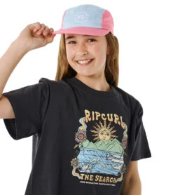 Rip Curl Girls' Hibiscus Heat Dad Trucker Hat -Swimwear Outlet 8637972938920 skyblue 4a