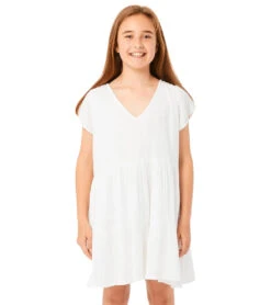 Rip Curl Girls' Premium Surf Dress (Big Kid) 14 Rip Curl Girls' Premium Surf Dress (Big Kid) -Swimwear Outlet 8637979197608 white