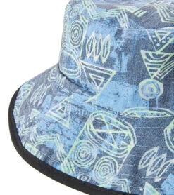 Rip Curl Boys' Revo Revo Reversible Wide Brim Hat -Swimwear Outlet 8638041686184 aqua 5a