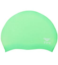 TYR Wrinkle-Free Silicone Junior Swim Cap -Swimwear Outlet 8638349148328 applegreen