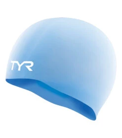 TYR Wrinkle-Free Silicone Junior Swim Cap -Swimwear Outlet 8638349148328 peri