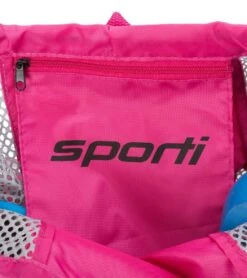 Sporti Premium Mesh Backpack -Swimwear Outlet 8638390829224 pinkgrey 3a