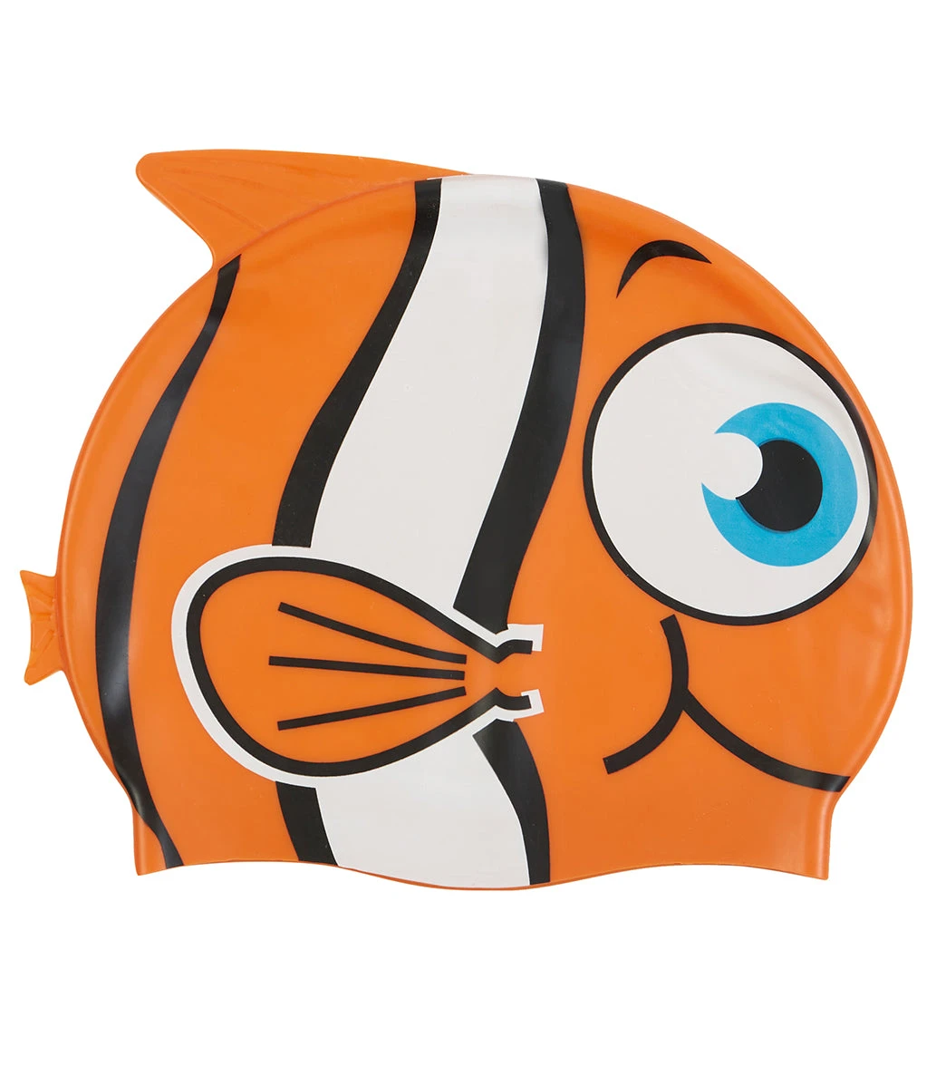 Sporti Cartoon Clownfish Silicone Swim Cap Jr. 17 Sporti Cartoon Clownfish Silicone Swim Cap Jr. - Image 15