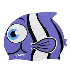 Sporti Cartoon Clownfish Silicone Swim Cap Jr.