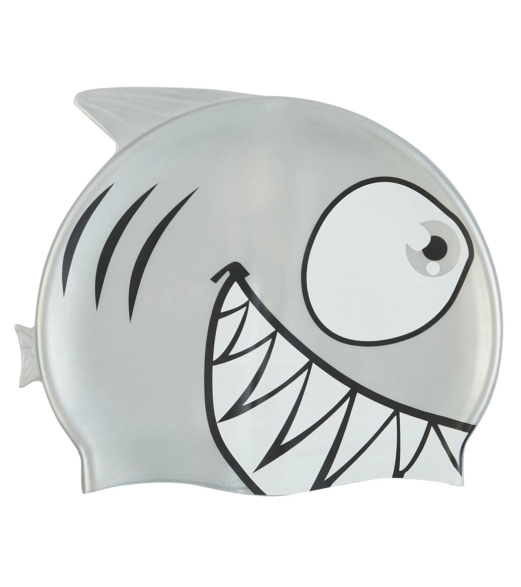 Sporti Cartoon Shark Silicone Swim Cap Jr. 13 Sporti Cartoon Shark Silicone Swim Cap Jr. - Image 11