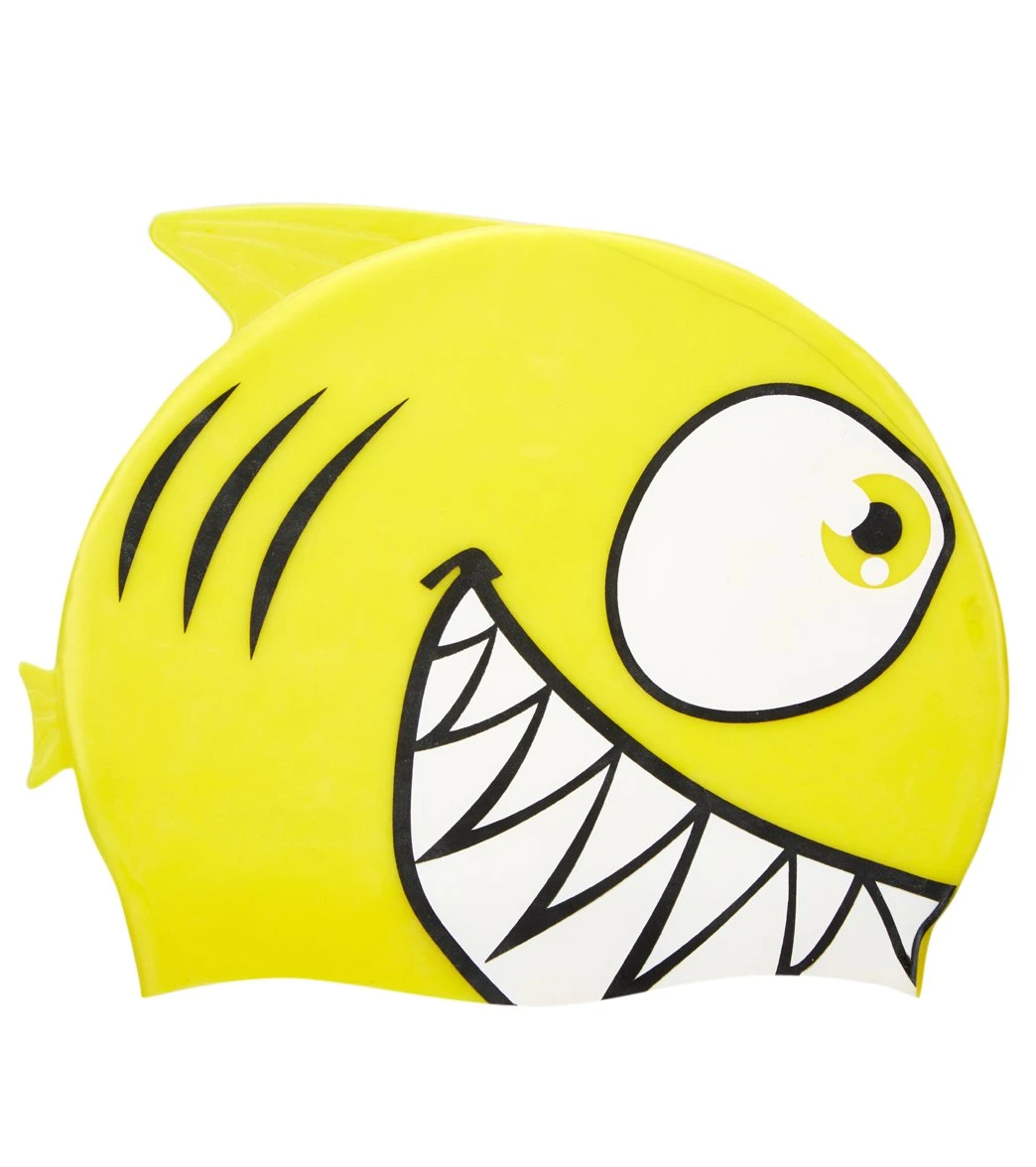 Sporti Cartoon Shark Silicone Swim Cap Jr. 4 Sporti Cartoon Shark Silicone Swim Cap Jr. - Image 2