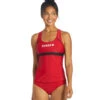Sporti Guard Racerback Solid Tankini Top 1 Sporti Guard Racerback Solid Tankini Top -Swimwear Outlet 8638480187560 redblackred 1a