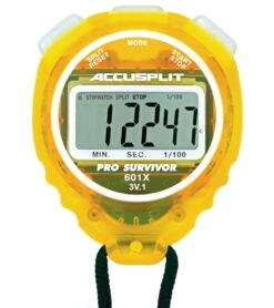 Accusplit Pro Survivor A601X Stopwatch -Swimwear Outlet 8638509187240 lemon