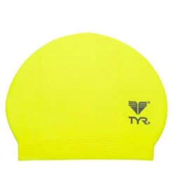 TYR Latex Swim Cap -Swimwear Outlet 8638609555624 florescentyellow