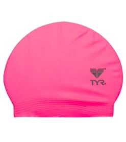 TYR Latex Swim Cap -Swimwear Outlet 8638609555624 flourescentpink