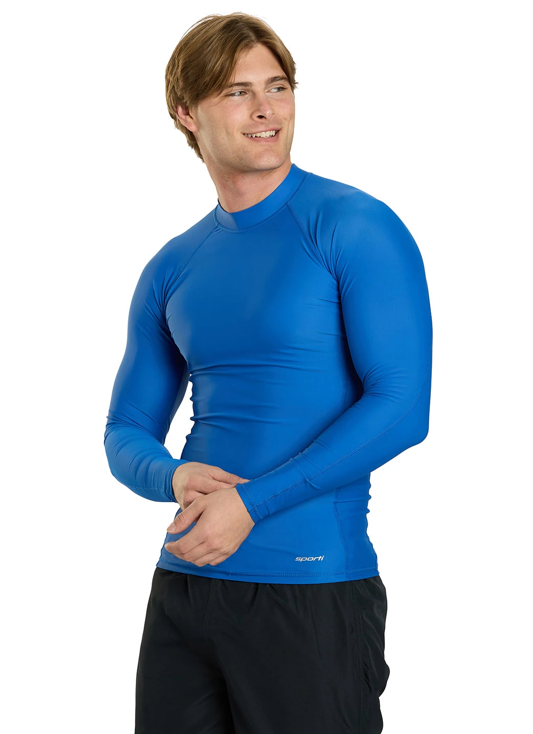 Sporti Men's L/S UPF 50+ Sport Fit Rash Guard 7 Sporti Men's L/S UPF 50+ Sport Fit Rash Guard - Image 5