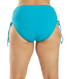 Beach House Plus Size Solid Hayden High Waisted Adjustable Side Bikini Bottom -Swimwear Outlet 8638720966824 costaljade 3a
