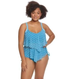 Beach House Plus Size Solid Hayden High Waisted Adjustable Side Bikini Bottom -Swimwear Outlet 8638720966824 seajade 4a