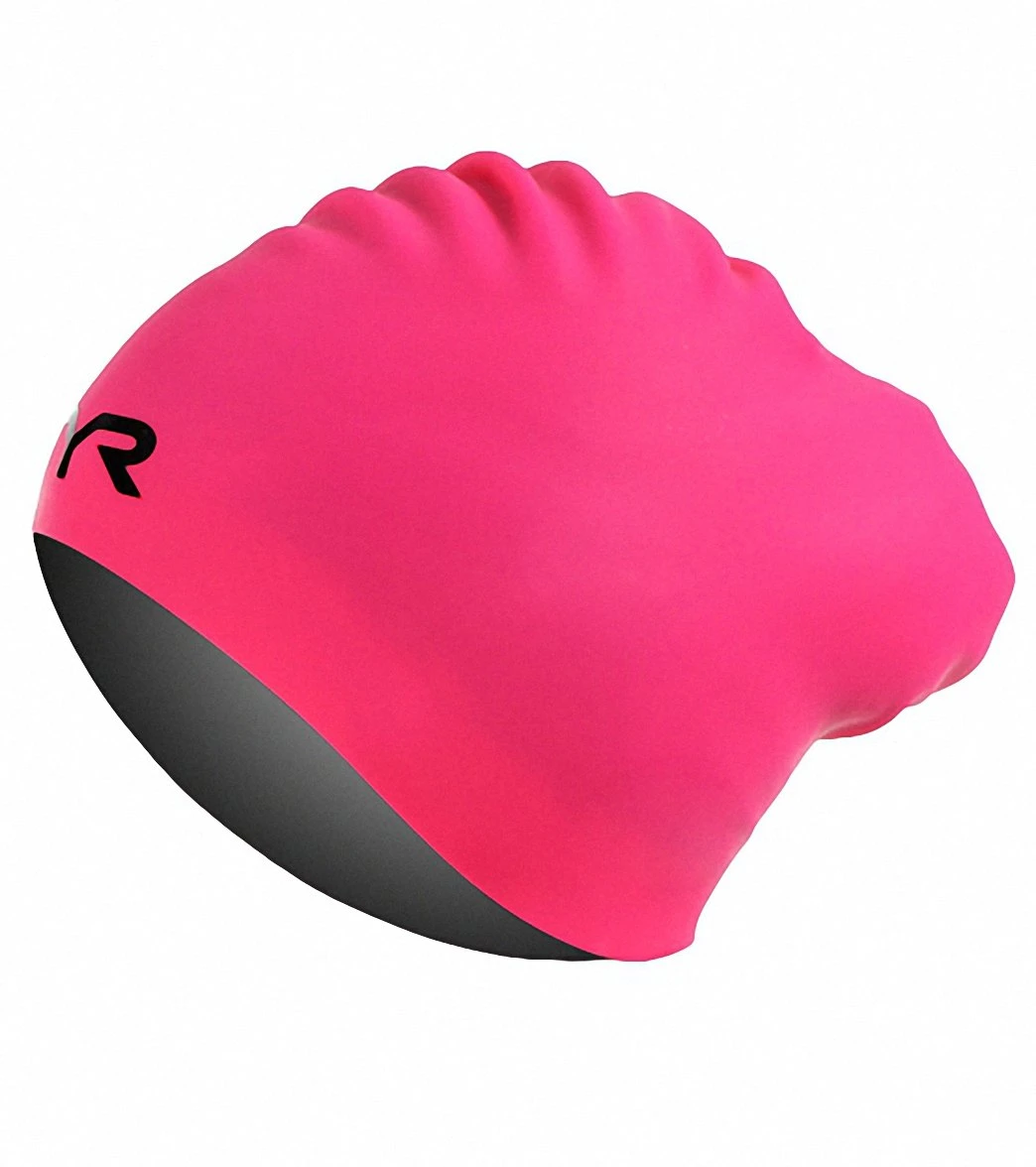 TYR Long Hair Wrinkle Free Silicone Swim Cap 13 TYR Long Hair Wrinkle Free Silicone Swim Cap - Image 11