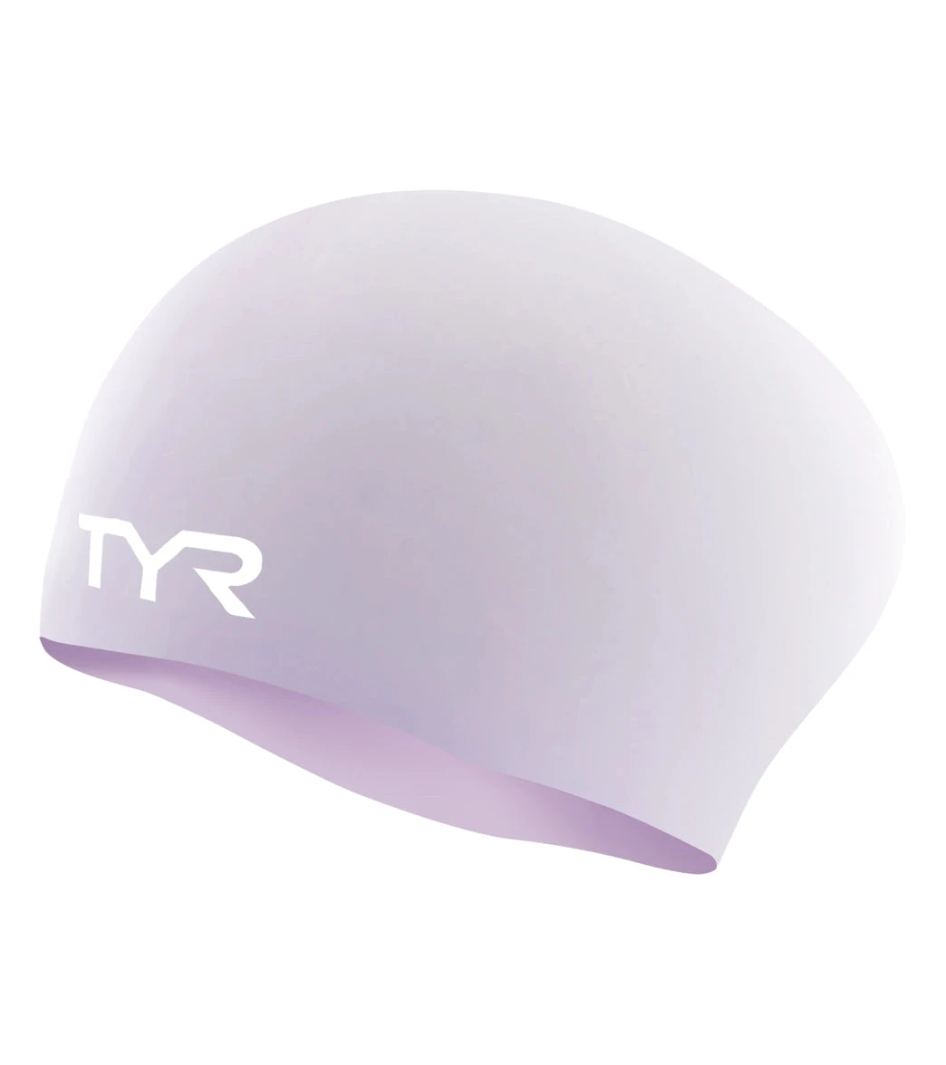 TYR Long Hair Wrinkle Free Silicone Swim Cap 20 TYR Long Hair Wrinkle Free Silicone Swim Cap - Image 18