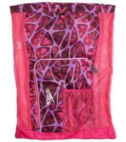 Speedo Deluxe Ventilator Mesh Bag -Swimwear Outlet 8638833524904 cagedpink 1a