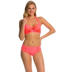 Seafolly Soft Cup Halter Bikini Top -Swimwear Outlet 8638834081960 redhot 4a