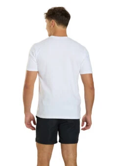 USMS Men's Classic Crew Neck T-Shirt -Swimwear Outlet 8638898438312 white 3a