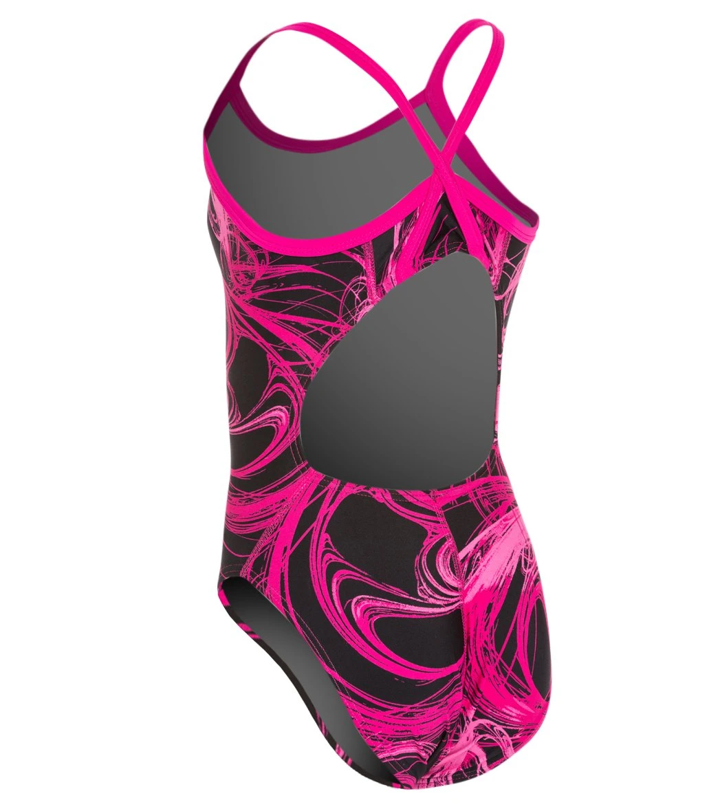 Sporti Light Wave Thin Strap One Piece Swimsuit Youth (22-28) 4 Sporti Light Wave Thin Strap One Piece Swimsuit Youth (22-28) - Image 2