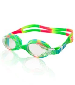 TYR Kids' Swimple Tie Dye Goggle -Swimwear Outlet 8638932451496 greenorange