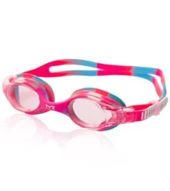 TYR Kids' Swimple Tie Dye Goggle -Swimwear Outlet 8638932451496 pinkwhite