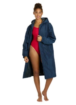 USMS Comfort Fleece-Lined Swim Parka 28 USMS Comfort Fleece-Lined Swim Parka -Swimwear Outlet 8639081808040 navyshellwhitelogo 5a